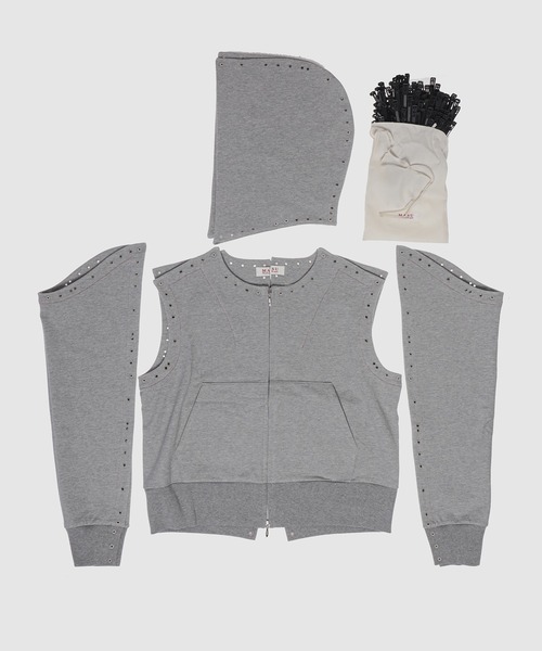パーカー BONE NEEDLE ZIP-UP HOODIE メンズ レディースの画像