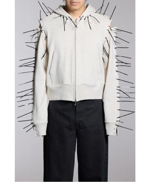 パーカー BONE NEEDLE ZIP-UP HOODIE メンズ レディースの画像