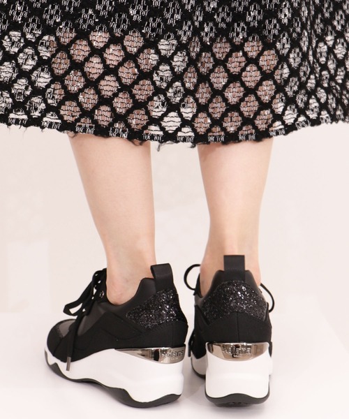 「+diana」 ローカットスニーカー 22.5cm ブラック レディース_画像5