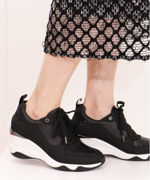 「+diana」 ローカットスニーカー 22.5cm ブラック レディース_画像9