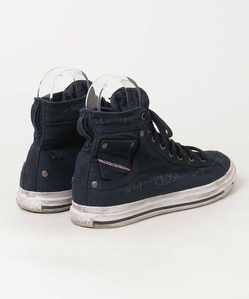 DIESEL（ディーゼル） ハイカットスニーカー 27cm ネイビー メンズ
