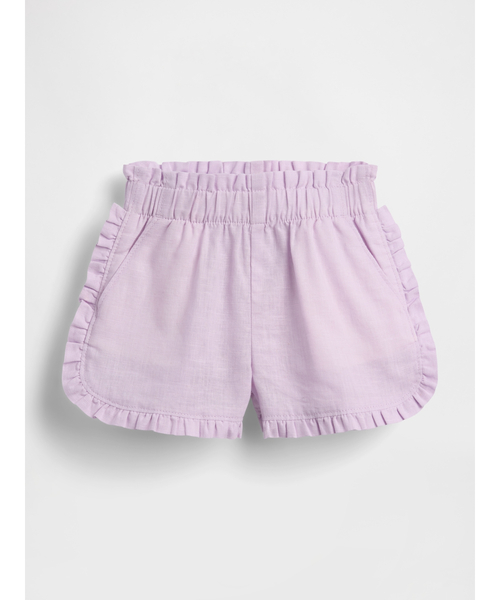 GAP（ギャップ） パンツ コットンリネン ラッフルフリル ドルフィン