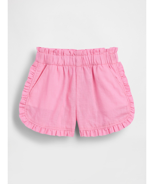 GAP（ギャップ） パンツ コットンリネン ラッフルフリル ドルフィン