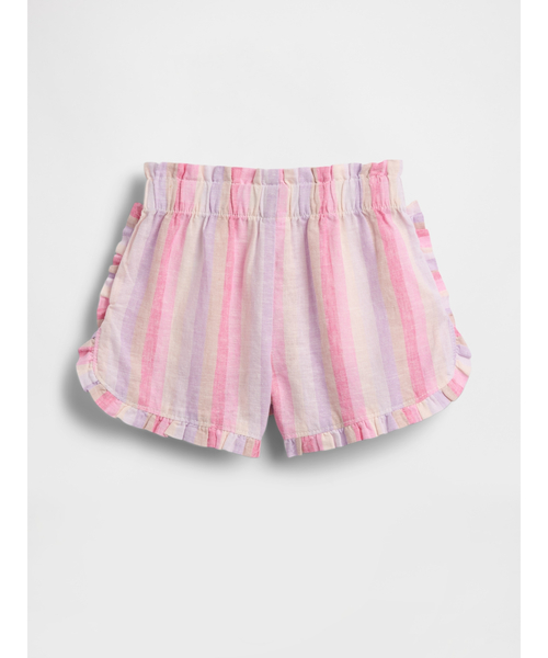 GAP（ギャップ） パンツ コットンリネン ラッフルフリル ドルフィン