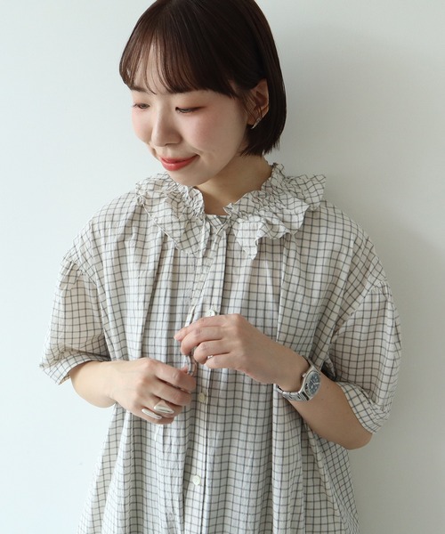 PAR ICI（パーリッシィ） ワンピース 「WEB限定」チェック/ストライプ