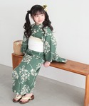 浴衣 ガールズ浴衣 子供浴衣2点セット (綿浴...の詳細画像5