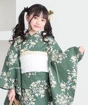 浴衣 ガールズ浴衣 子供浴衣2点セット (綿浴...の詳細画像1