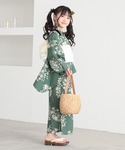浴衣 ガールズ浴衣 子供浴衣2点セット (綿浴...の詳細画像3