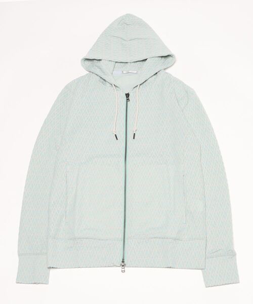 「HIGH STREET」 ジップアップパーカー M ライトグリーン メンズ_画像2