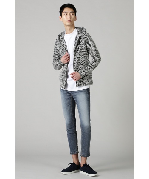「HIGH STREET」 ジップアップパーカー M ライトグリーン メンズ_画像4