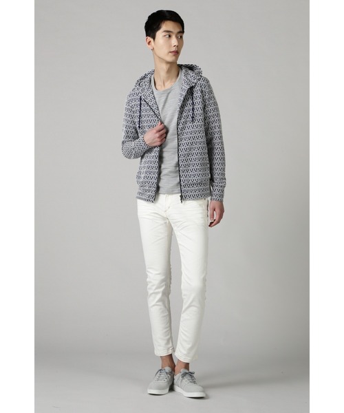 「HIGH STREET」 ジップアップパーカー M ライトグリーン メンズ_画像5