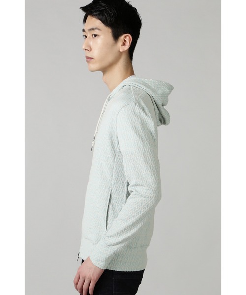 「HIGH STREET」 ジップアップパーカー M ライトグリーン メンズ_画像7