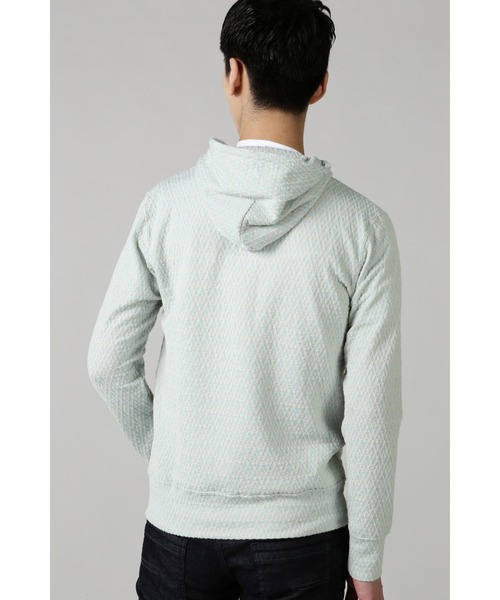 「HIGH STREET」 ジップアップパーカー M ライトグリーン メンズ_画像8