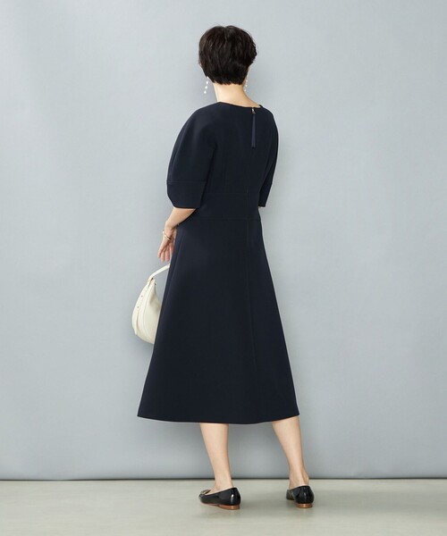 「NOLLEY'S」 半袖ワンピース 38 アイボリー レディース_画像4
