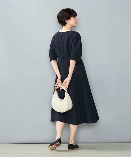 「NOLLEY'S」 半袖ワンピース 38 アイボリー レディース_画像5