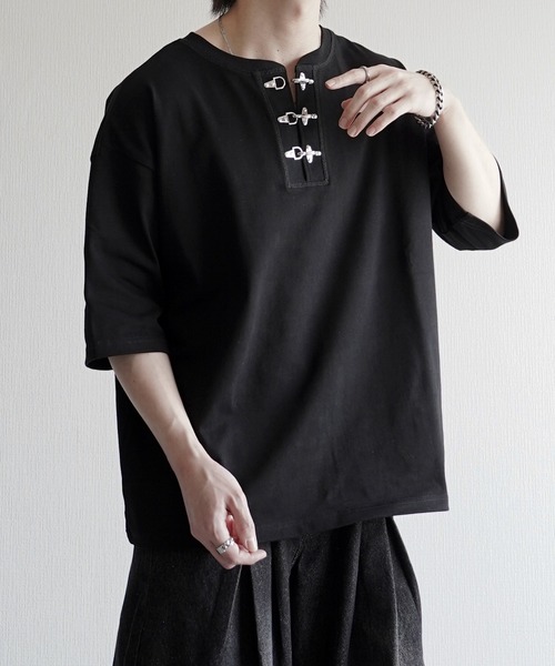 ELLUV ヘンリーネック tシャツ 「ELLUV/エルヴ」ファインコットン