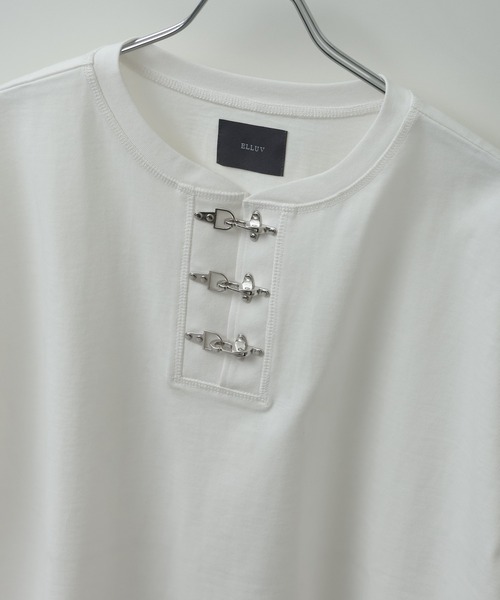 ELLUV ヘンリーネック uvカット tシャツ メンズ レディース : ZOZOTOWN 