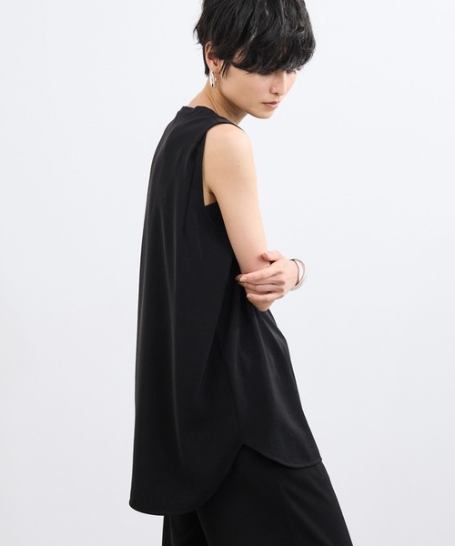 tシャツ BARNYARDSTORM / ダブルクロスノースリーブタックプルオーバー「セットアップ対応」 レディースの画像