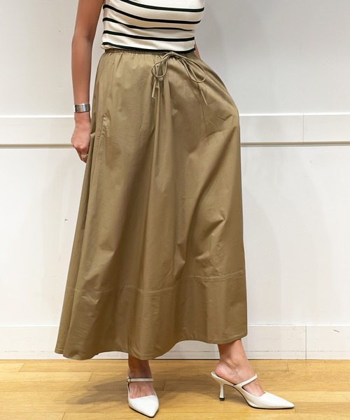 スカート BANANA REPUBLIC FACTORY STORE　　日本限定 ドローストリング Ａライン マキシスカートの画像