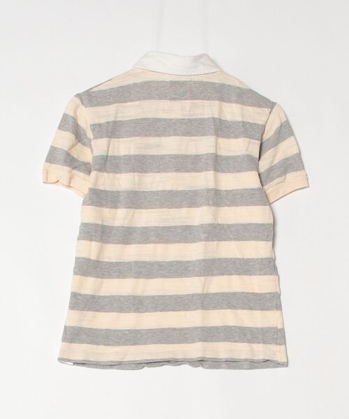 DIESEL（ディーゼル） ボーダー柄半袖ポロシャツ X-SMALL ベージュ