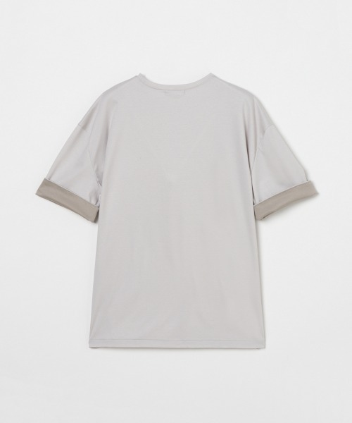 HELIOPOLE（エリオポール） tシャツ 半袖 COTTON CONTRAST CUFF TEE