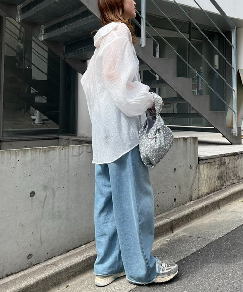 「CIAOPANIC TYPY」 長袖ブラウス ONE SIZE ブラック レディース_画像7