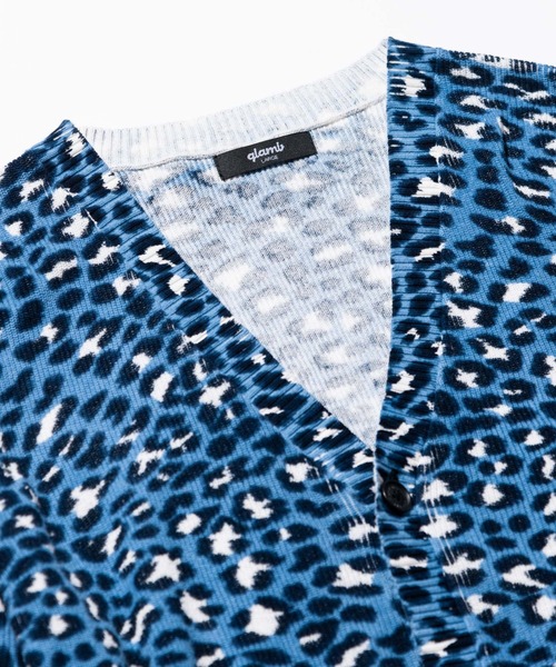 「glamb」 ニットカーディガン M レッド メンズ_画像5