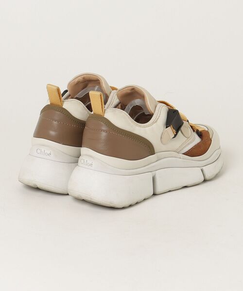 「Chloe」 ローカットスニーカー 35 ベージュ レディース_画像2