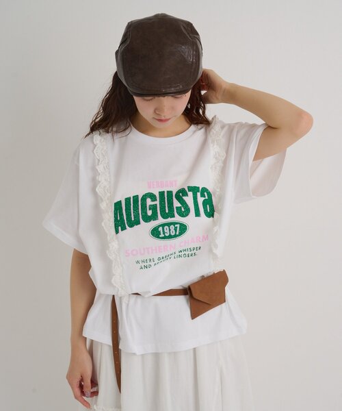 w closet（ダブルクローゼット） tシャツ 半袖 「4色展開」ロゴレース