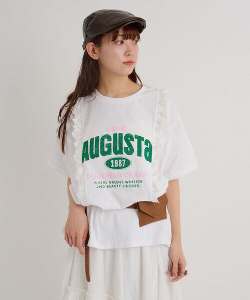 w closet（ダブルクローゼット） tシャツ 半袖 「4色展開」ロゴレース