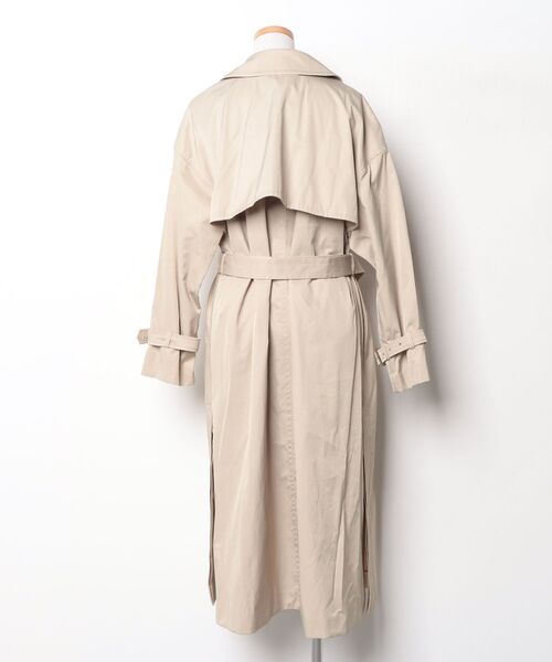 「MICHEL KLEIN」 トレンチコート 38 ベージュ レディース_画像2