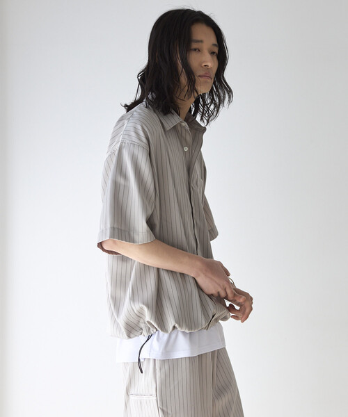 「Firsthand」 半袖シャツ LARGE グレー メンズ_画像7