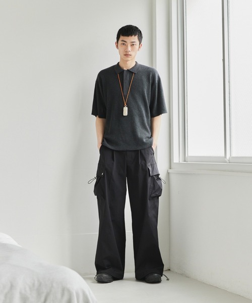 「soerte」 カーゴパンツ 1 アイボリー メンズ_画像9