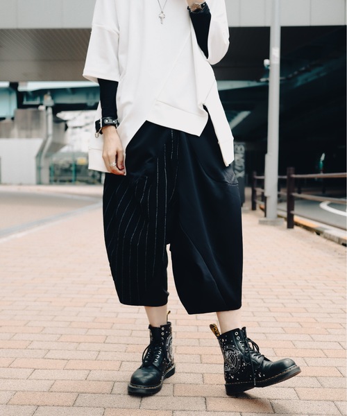 「rovtski」 サルエルパンツ FREE ブラック レディース_画像6