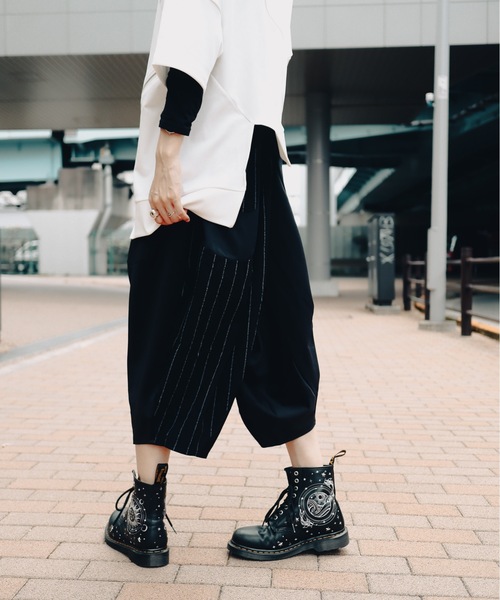 「rovtski」 サルエルパンツ FREE ブラック レディース_画像9