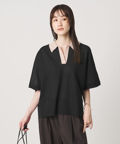 今期商品 UNITED ARROWS スキッパー ドルマンスリーブ ニット UNITED ARROWS（ユナイテッドアローズ） ニット セーター スキッパー