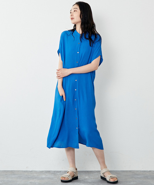 「MELROSE claire」 半袖ワンピース FREE イエロー レディース_画像3
