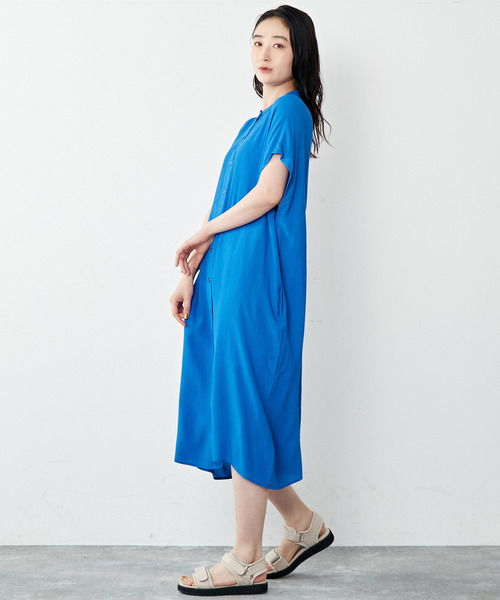 「MELROSE claire」 半袖ワンピース FREE イエロー レディース_画像9