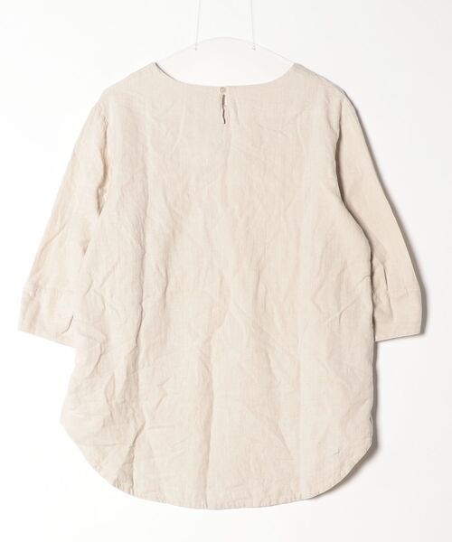 「People Tree」 7分袖ブラウス L ベージュ レディース_画像2