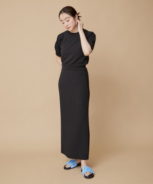 「le cercle ADAM ET ROPE'」 フラットサンダル 24.5cm ブラック レディース_画像5