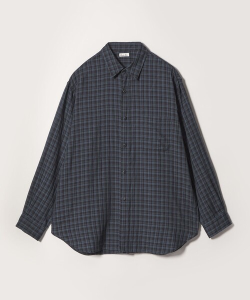 Steven Alan CHECK BLOUSE カーディガン STEVEN ALAN（スティーブンアラン） シャツ CC ガーゼ マドラス