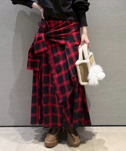 「FURFUR」 フレアスカート ONE SIZE ブルー レディース_画像3