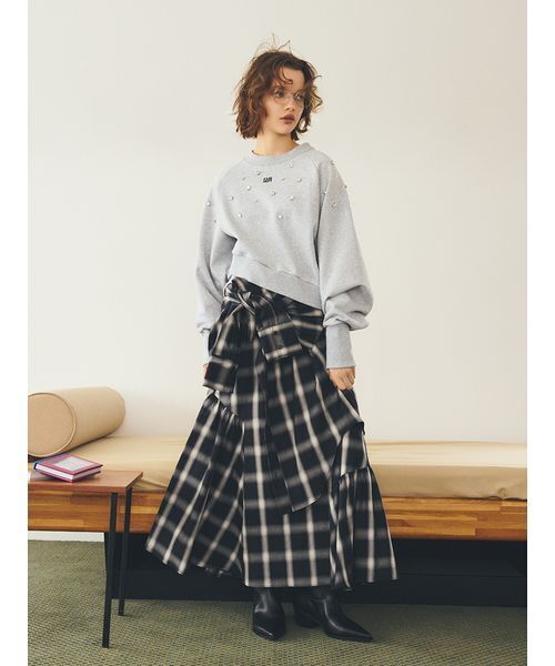 「FURFUR」 フレアスカート ONE SIZE ブルー レディース_画像5