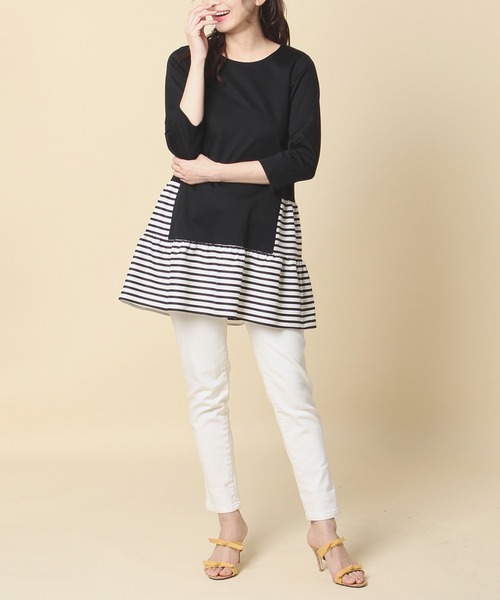 安いそれに目立つ チュニック ティアード切替ショートワンピース 海外最新 Studiostodulky Cz