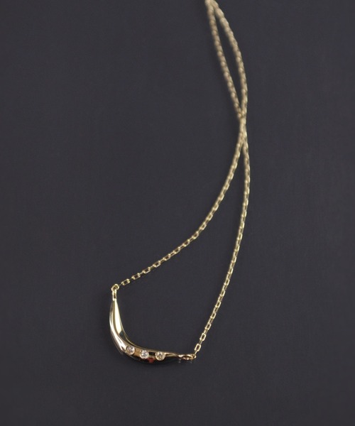 anq. ネックレス 「anq.」K10・ダイヤモンドネックレス