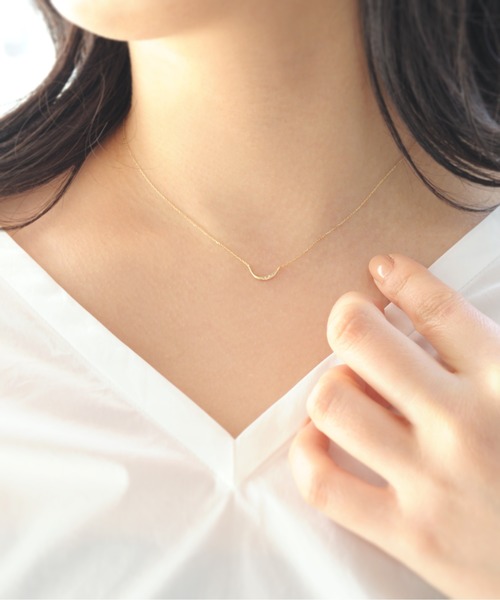 anq. ネックレス 「anq.」K10・ダイヤモンドネックレス