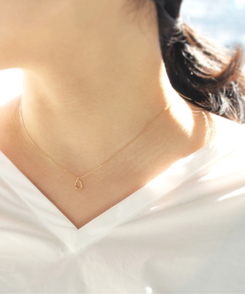 anq. ネックレス 「anq.」K10・ダイヤモンドネックレス
