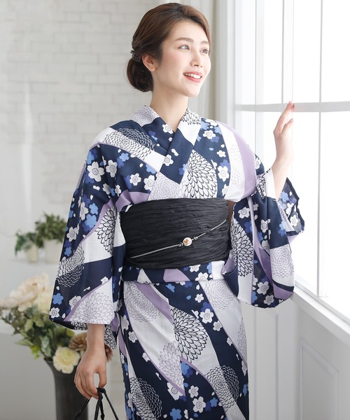yulie 浴衣 ＼6種類から選べる大人3点セット／「レディース浴衣+