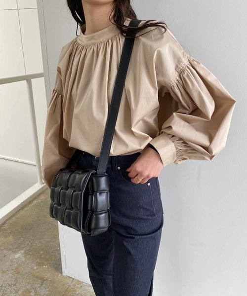 I_am ブラウス シャツ gather volume blouse / ギャザー