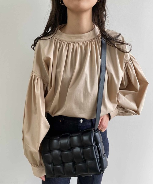 I_am ブラウス シャツ gather volume blouse / ギャザー I_am ブラウス シャツ gather volume blouse / ギャザー